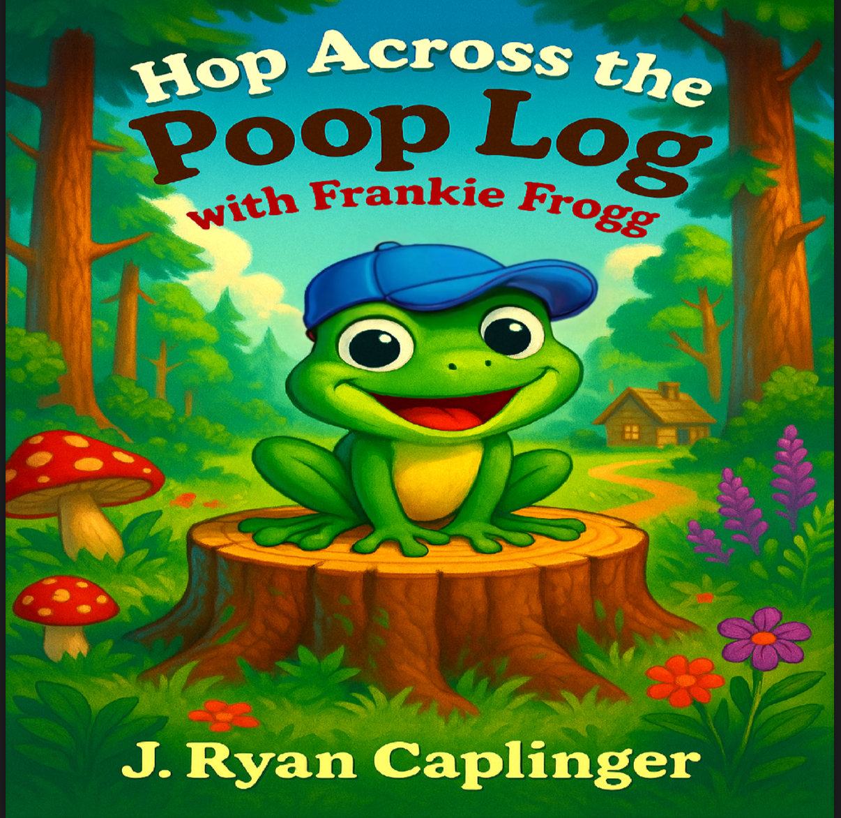 Hop Across the Poop Log with Frankie Frogg - a fun forest adventure book cover